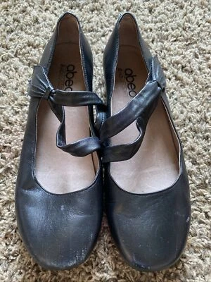 Abeo Talia Leather Mary Jane Flats Comfort Shoes Bio System Size 8 Narrow A1 - Image 1 of 4