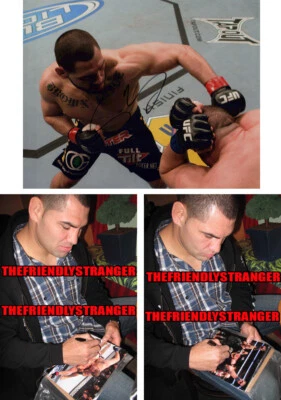 Foto autografiada firmada por Caín Velásquez "UFC" 8x10 PRUEBA de un campeón de UFC certificado de autenticidad Foto 1 de 4