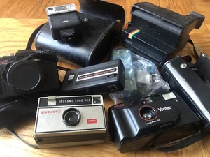 Vintage Camera Lot Kodak Polaroid Vivitar Birdseye Imperial Time 35mm Kalimar - Picture 1 of 6