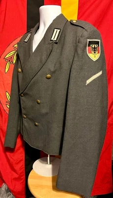 1956 Affenjacke Raro Bundeswehr Temprano Alemán Occidental Uniforme Militar Túnica Chaqueta Foto 1 de 4