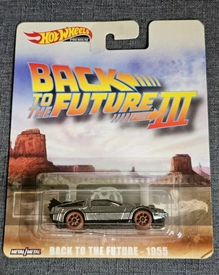 Hot wheels Premium Back To The Future Part 3. 1955 Wagon Wheel Version. On Card - Image 1 of 4