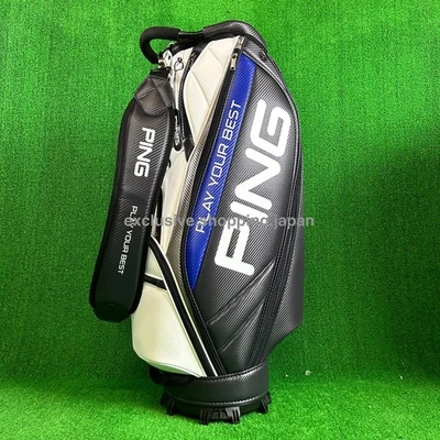 Ping Golf Soft PU Cart Bag 9.5inch 3.2kg 5-way 2025 Model Shoe Pocket Navy New - image 1 of 4