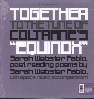 Sarah Webster Fabio Together To the Tune of Coltrane's "equinox" LP vinyl Europe - Image 1 of 2