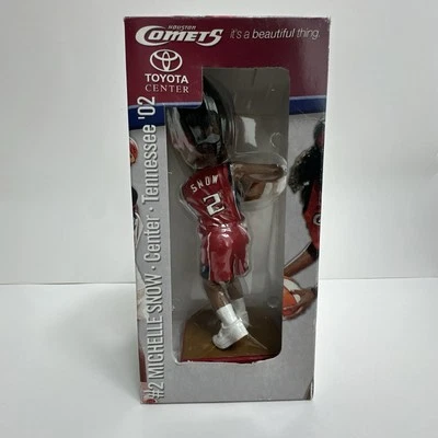 Houston Comets Bobblehead Doll WNBA 2004 Basketball Michelle Snow Collectible - Image 1 of 4