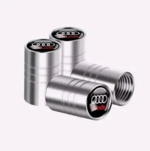 4x AUDI Ventilkappen Logo Emblem Auto Motorrad Valve * NEU - Picture 1 of 1