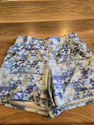 Pantalones Cortos Para Mujer Columbia Forrados Senderismo Aire Libre Atlético Talla Lrg 5L-Azul y Púrpura Foto 1 de 4