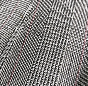 Vtg Hart Schaffner Marx Suit 38-39R Blazer 33x30 Pants Black White Houndstooth - Picture 1 of 24