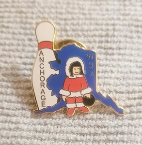 Anchorage WBA Pin Bowling Alaska Bowling Pin Eskimo Free Shipping - Picture 1 of 2