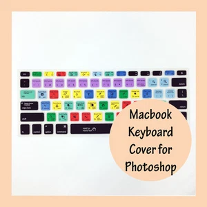 Photoshop Shortcut Keyboard Soft Cover for Apple Mac MacBook Air Pro 13.3" 15.4" - Picture 1 of 1