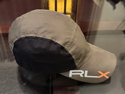 Ralph Lauren RLX Gent’s 拼接可调节帽子橄榄绿色橙色口音 — 第 1/4 张图片