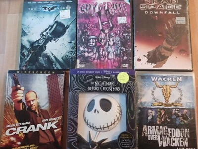 Dvd Lot Of 6, batman,,dead space,crank nightmare before Halloween goof condition - Image 1 of 4