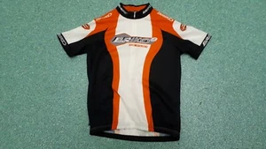 Camiseta deportiva de ciclismo Briko Team Project talla 152 para niños naranja blanca negra negra - Imagen 1 de 2