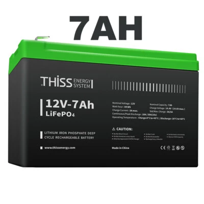 12V LiFePO4 Battery 7.0AH Lithium Deep Cycle for RV Marine Off-Grid  System LOT - Image 1 of 4