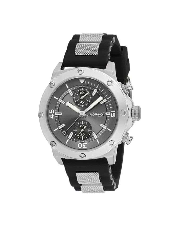 Reloj Ed Hardy Hombre Correa Silicona Negra 52mm Foto 1 de 1