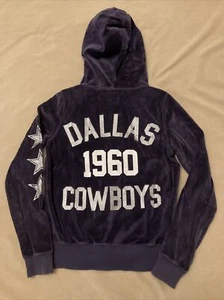 Dallas Cowboys Bling Sparkle Terciopelo Sudadera Rosa Mediana Victoria's Secret - Imagen 1 de 5