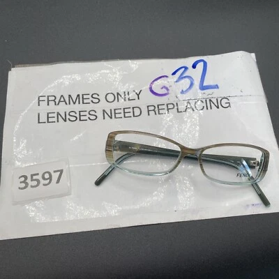 FENDI F569 AQUA JADE MUJER GAFAS MARCO GAFAS 50-14-135 ¡¡NUEVO!! G32 Foto 1 de 4