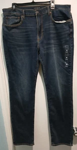 Lucky Brand 121 Slim Straight Herren Gr. 38x32 Blau Jeans Dark Wash Denim Neu - Bild 1 von 10