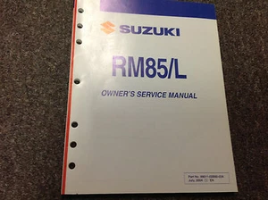 Manual De Servicio Y Reparación Suzuki RM85/L RM 85/L 99011-02B80-03A - Imagen 1 de 5