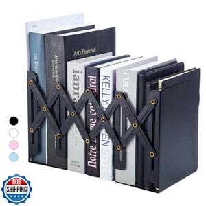 MandG Adjustable Bookends Book Ends for Shelves, Metal Bookend for Heavy Book - Picture 1 of 5
