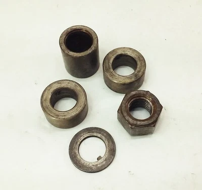 Craftsman 103 wood shaper Spindle Arbor nut w/ Keyed washer & spacers - Image 1 of 4