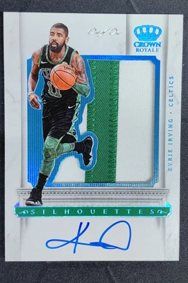 2017-18 Panini Crown Royale Kyrie Irving Silhouettes Auto Super Prime Patch 1/1 - Image 1 of 3