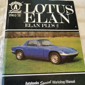 Lotus Elan, Elan Plus 2, Autobooks Special 1962/74 Workshop Manual, 1981 HC - Picture 1 of 8