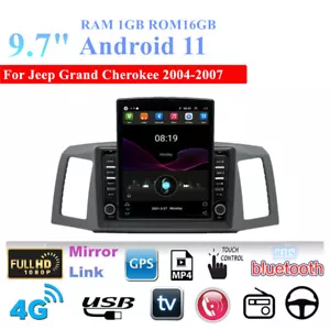 9.7''Android 11 Car Stereo Radio GPS WIFI Navi For Jeep Grand Cherokee 2004-2007 - Picture 1 of 11