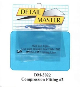 Detail Master 1/24-1/25 #3022 Compression Fitting #2 (8pc) - Picture 1 of 3