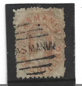 Tasmania 1871 sg 141a orange, unlisted, or a faded 141 good used - Picture 1 of 2
