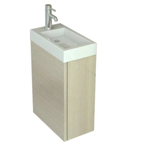 Conjunto de baño juego de lavabo Aarau madera clara - Imagen 1 de 5