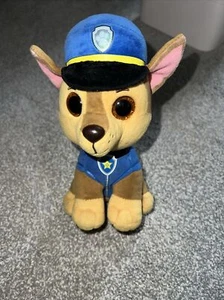 TY Beanie Paw Patrol Chase German Shepherd Puppy Dog Glitter Eyed Plush Toy 9"❤️ - Picture 1 of 6