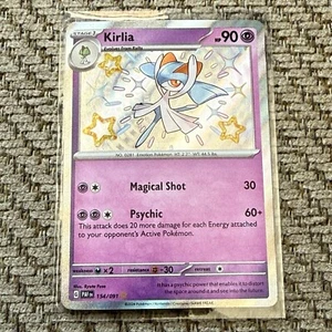 Kirlia 154/091 Baby Shiny, Rare, Pokemon, TCG Scarlet & Violet: Paldean Fates - Picture 1 of 7