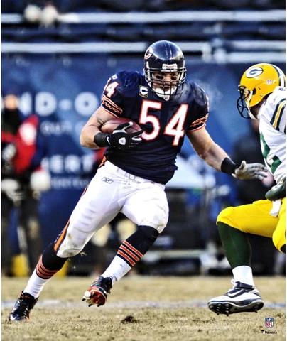Brian Urlacher Chicago Bears Unsigned Interception Photograph Cover