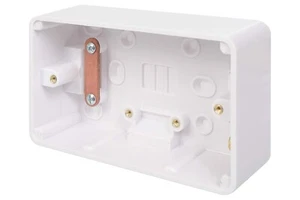 Schneider Lisse 2 velocidades 40 mm superficie colchón caja trasera blanco moldeado GGBL9247 - Imagen 1 de 4