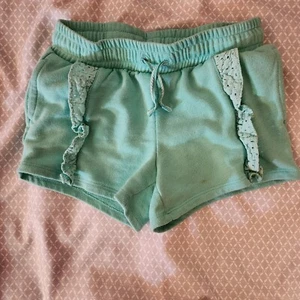 Cat & Jack Girls Size 7/8 Sweat Shorts Green - Picture 1 of 3