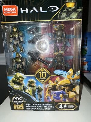 Halo Mega Construx Pro Builders UNSC Marine Defense Mini-Figure Set GFT67 94 Pcs - Image 1 of 4