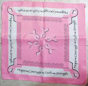 Bandana de concientización sobre el cáncer de mama 2 piezas - Envoltura para la cabeza de motociclista - Trapo - Bufanda - ENVÍO EN EE. UU. - Imagen 1 de 2