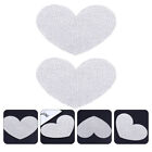 2 Pcs Heart Car Decal Rhinestone Clings Crystal Stickers Applique