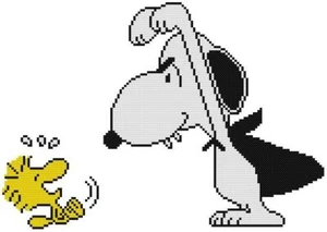 CROSS STITCH+ CRAFT PATTERN Woodstock Bird Snoopy Halloween Vampire Laugh Scare - Picture 1 of 16