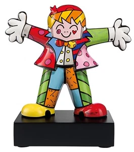 ROMERO BRITTO x Goebel Germany 'Hug Too' Porzellan 6-1/8" Skulptur auf Sockel Neu im Karton! - Bild 1 von 20