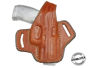 OWB Thumb Break Leather Belt Holster Fits Taurus G2C - Picture 1 of 9