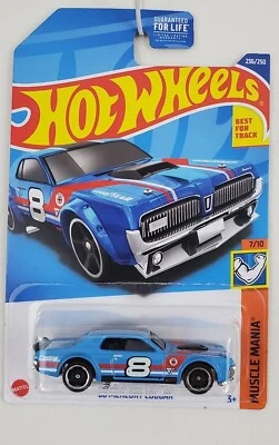 Mercury Cougar HW Muscle Mania azul Hot Wheels '68 nuevo en caja Foto 1 de 4
