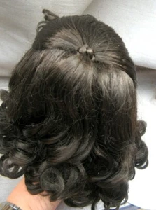 SIZE 8 MEDIUM BROWN ROBYN ANTIQUE MODERN DOLL WIGS SYNTHETIC MOHAIR - Picture 1 of 7