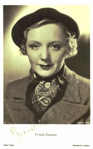 Friedl Czepa Original Signature On Ross Card No. 53 B