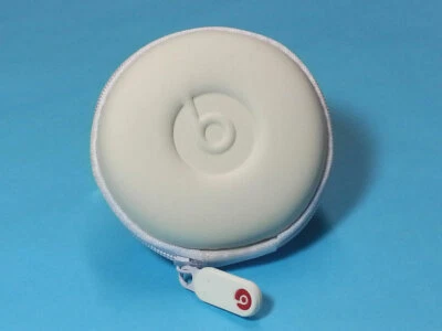 Estuche de bolsillo redondo blanco para auriculares Beats Powerbeats 3,2,1 UrBeats, Tour iBeats Foto 1 de 4