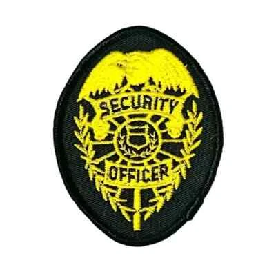 Parche para planchar cosido amarillo azul marino oficial de seguridad CBX Foto 1 de 3