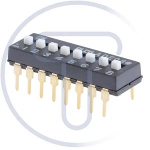 Dip switch a 8 posizioni - TE Connectivity ADE08A04 - Imagen 1 de 2