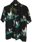Paradise Found Large (-ish) Rayon Hawaiian Shirt Cockatiels!