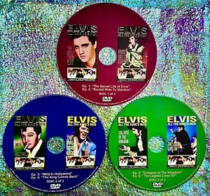 ELVIS ALL THE KINGS MEN 3 DVD Set ELVIS PRESLEY 1997 Docuseries (ALL 6 Episodes) - Picture 1 of 7