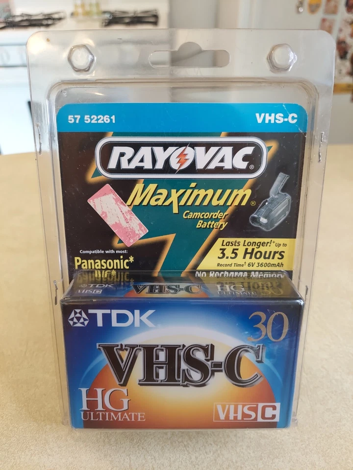 RAYOVAC LITHIUM ION CAMCORDER BATTERY 7.4V 1200mAh RV-4601 Mini DV 57 52351